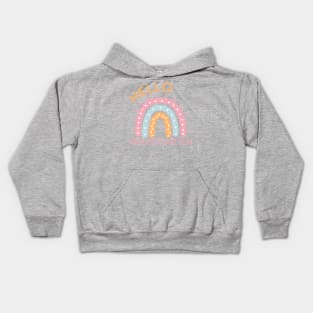 Hello Kindergarten Boho Rainbow Back to School Kids Hoodie